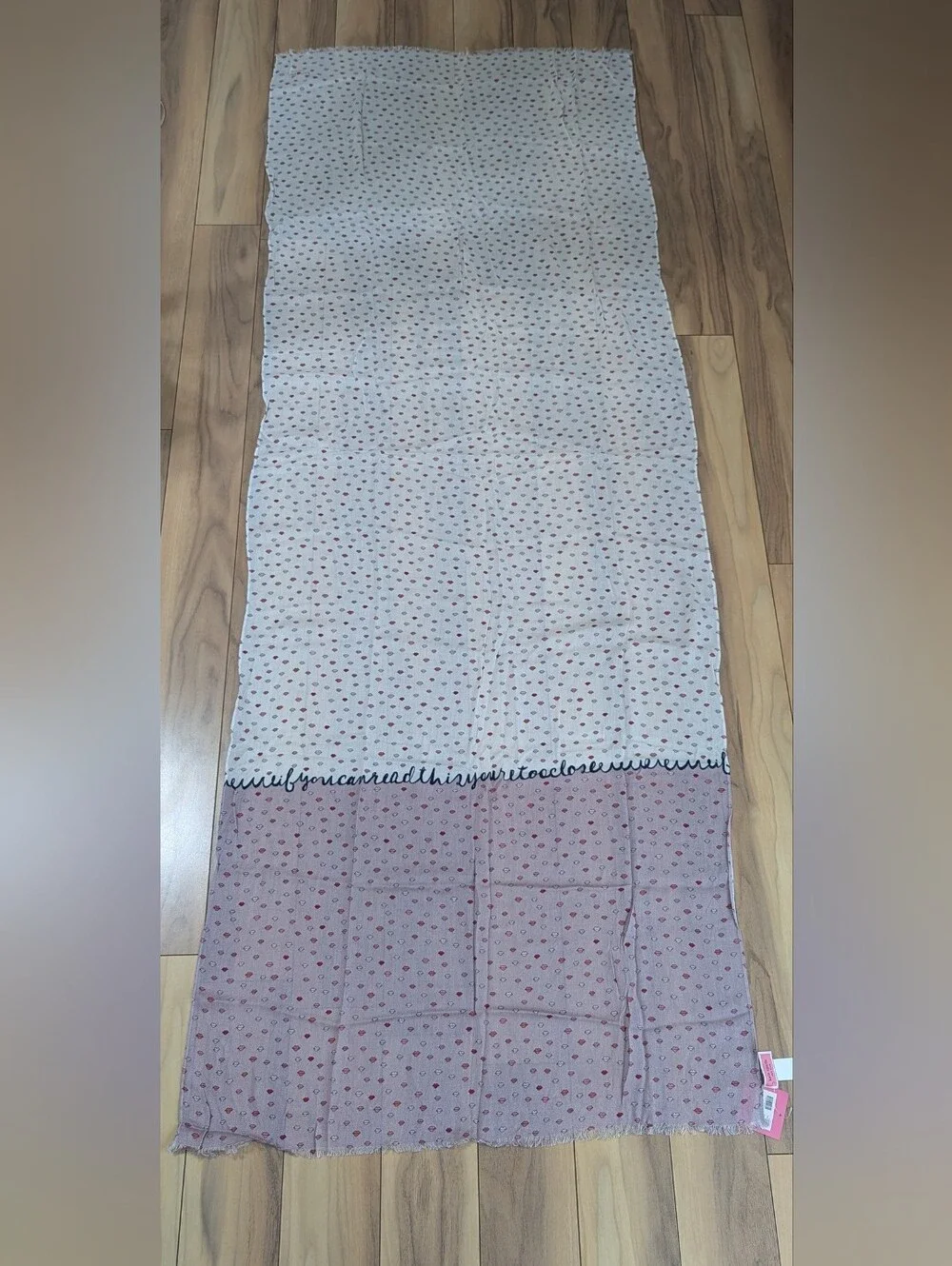 NWT! Kate Spade New York If You Can See This Oblong Scarf In French Cream